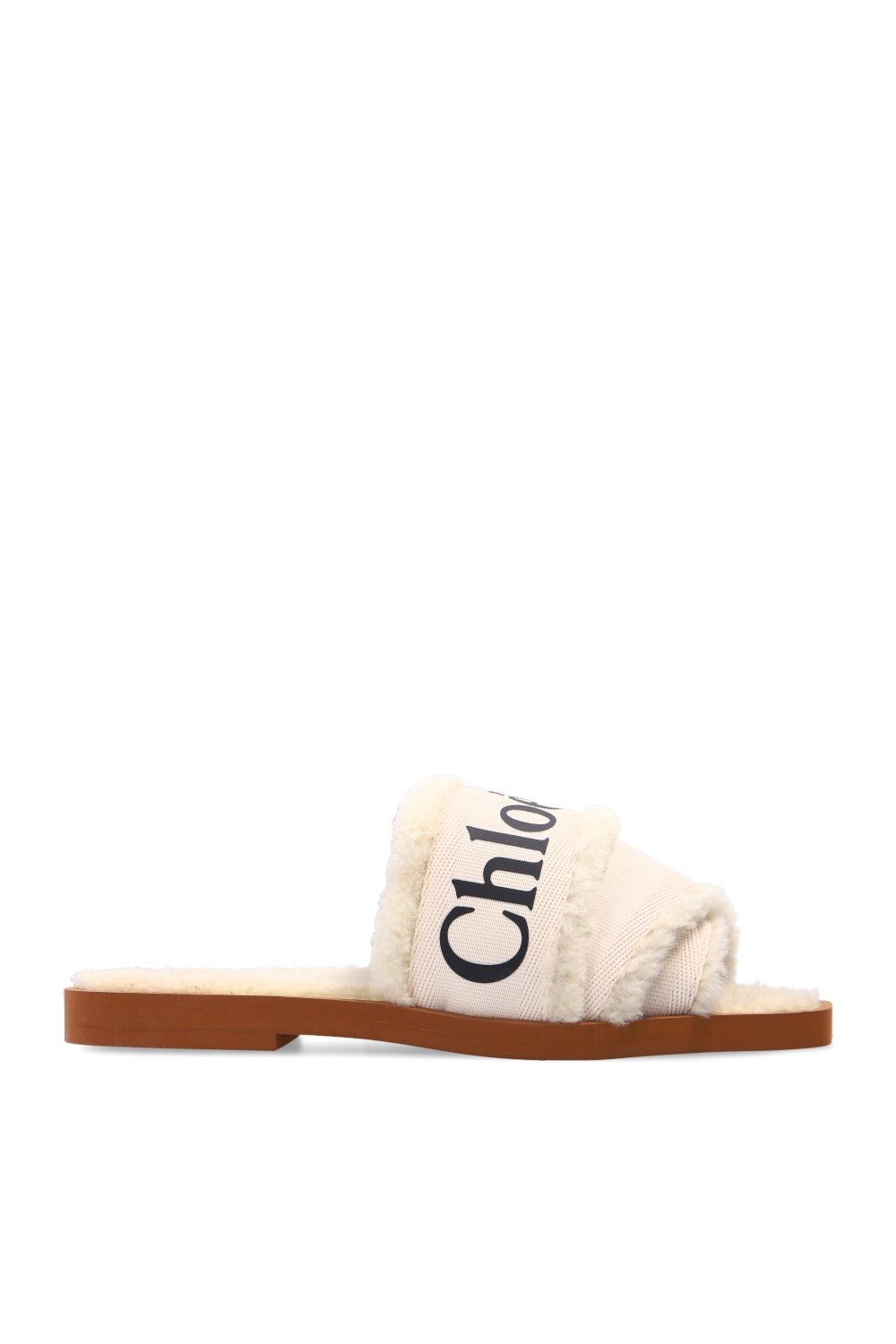 Chloe best sale shearling slides